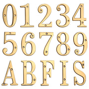 Sleepwyn Polished Brass House Numbers