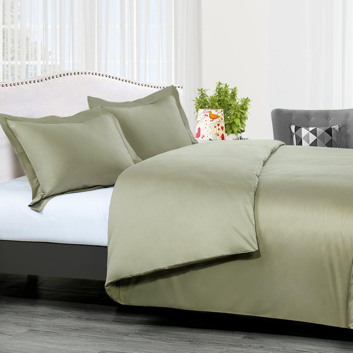 Duvet Cover Set Solid 300 Thread count