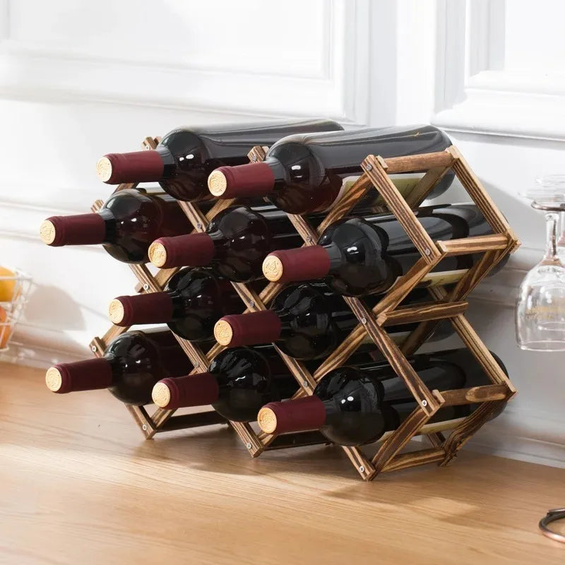Sleepwyn Foldable Wooden Wine Rack