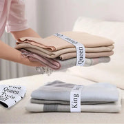 Sleepwyn Elastic Bed Sheet Organizer Bands with Size Labels (4pcs)