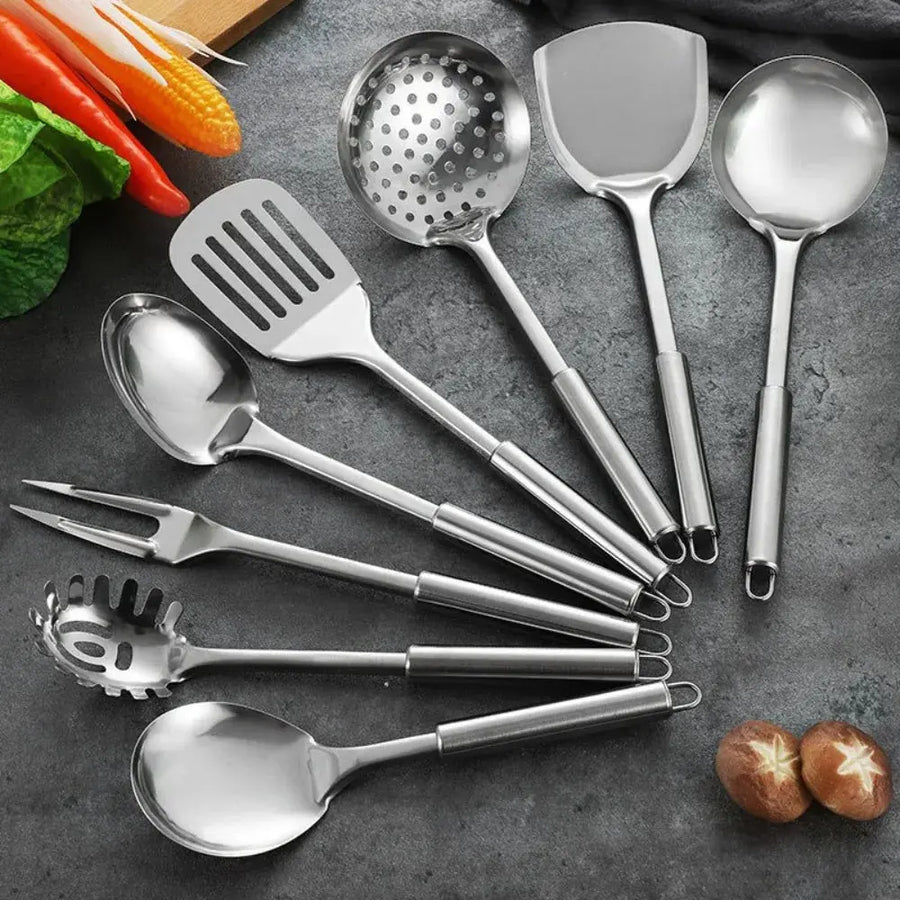 Sleepwyn Stainless Steel Wok Spatula Set (2Pcs)