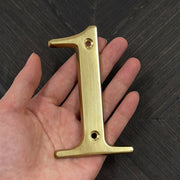 Sleepwyn Polished Brass House Numbers