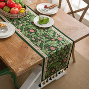 Sleepwyn Plant Tassel Table Runner