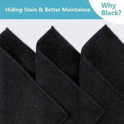 Sleepwyn Black Microfiber Cleaning Cloth Set (50 Pcs)