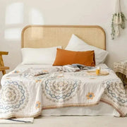 Sleepwyn Nordic Cotton Gauze Boho Throw Blanket