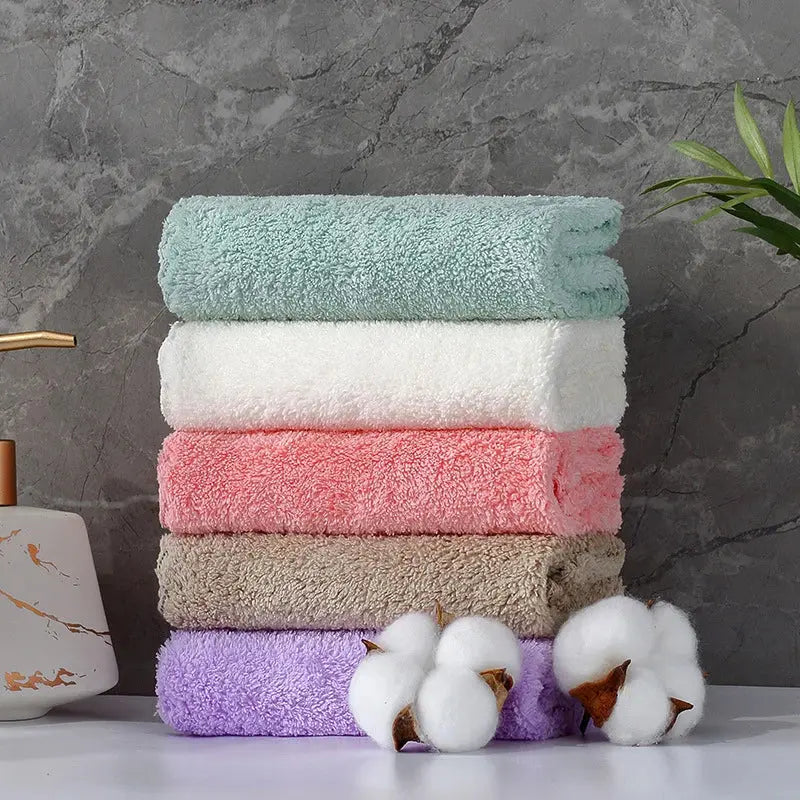 Sleepwyn Microfiber Coral Fleece Towel Set (10 Pcs)