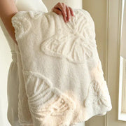 Sleepwyn Coral Butterfly Fleece Flannel Blanket