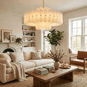 Seraphine Linear Fluted Glass Chandelier