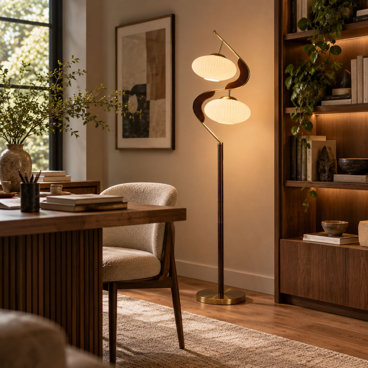 Serenita Double Shade Floor Lamp
