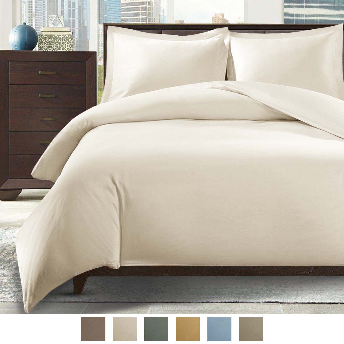 100% Silky Soft Bamboo Duvet Cover Set