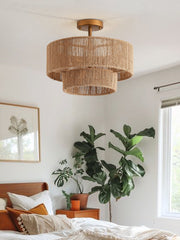 Skein Hemp Rope Flush Mount