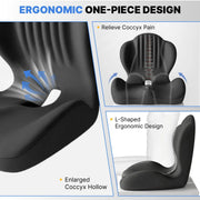 Sleepwyn Memory Foam Seat Cushion Contoured Sitting Pad