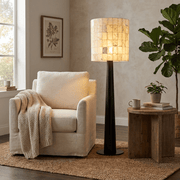 Solavera Alabaster Mosaic Floor Lamp