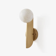 Solvara Alabaster Orb Wall Sconce
