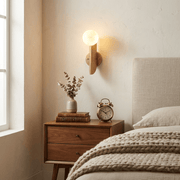 Solvara Alabaster Orb Wall Sconce