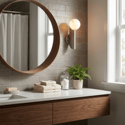 Solvara Alabaster Orb Wall Sconce