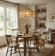 Sora Hemp Rope Wood Pendant Light
