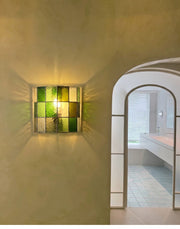 Spectra Faceted Glass Wall Sconce
