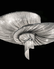 Spiral Elegance Chain Chandelier