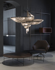 Spiral Elegance Chain Chandelier