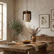 Squircle Travertine Pendant Lamp
