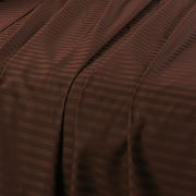 King Flat Sheet 110 X 102 Inches - Damask Stripe 100% Egyptian Cotton