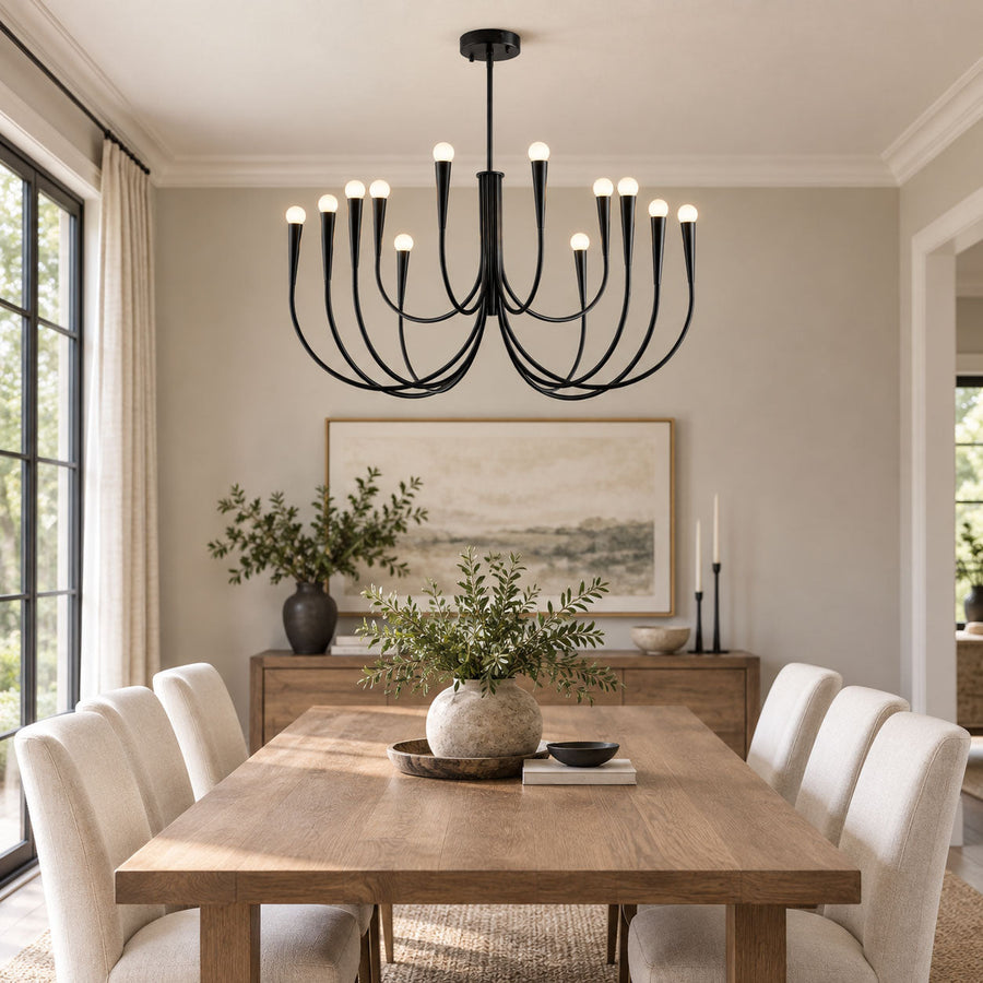 Swoop Arm Chandelier