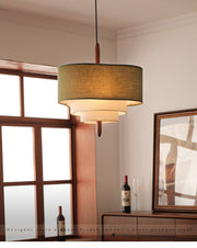 Talia Tiered Fabric Pendant Light