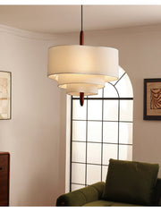 Talia Tiered Fabric Pendant Light
