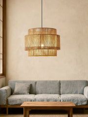 Tambour Rope Drum Pendant Lamp