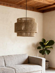 Tambour Rope Drum Pendant Lamp