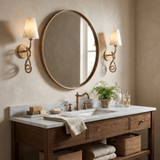 Tangle Alabaster Knot Sconce
