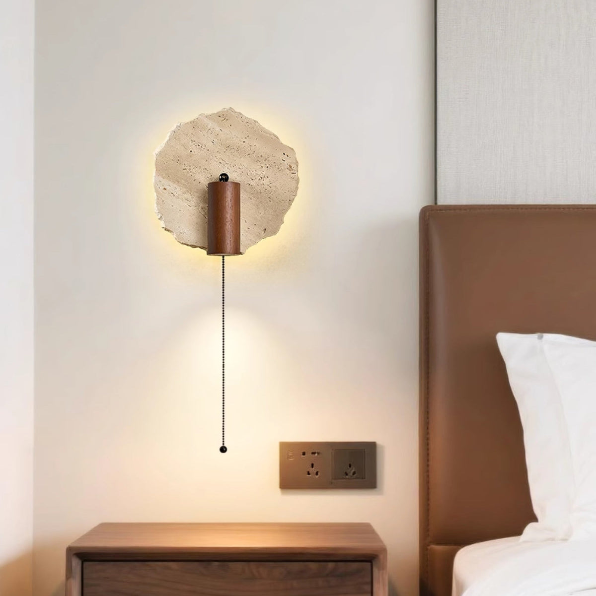 Thalos Travertine Wall Light