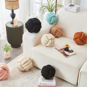 Sleepwyn Nordic Woven Knot Ball Pillow