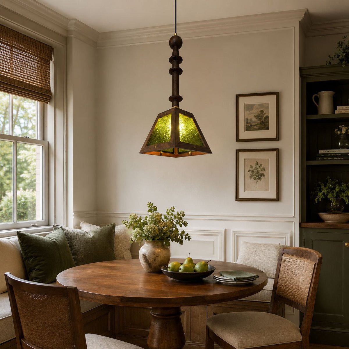 Timber Glass Pendant Light