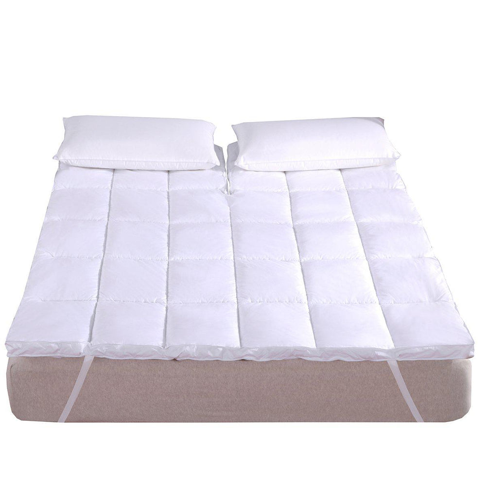 Top Split King (Flex King) 2 Inch Thick Mattress Topper 100% Cotton Shell