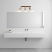 Travertine Triple Spotlight Wall Lamp