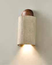 Travertine Capsule Wall Sconce