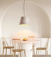 Travertine Cone Pendant Lamp