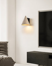 Travertine Cone Wall Sconce