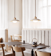Travertine Dome Pendant Light