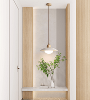 Travertine Dome Pendant Light