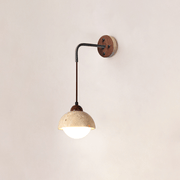 Travertine Swing Arm Wall Sconce