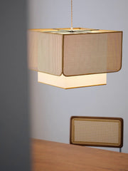 Trellis Woven Rattan Pendant Lamp