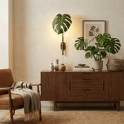 Tropical Monstera Leaf Wall Light