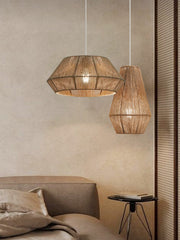 Twine Faceted Rope Pendant Lamp