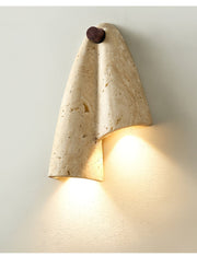 Velo Draped Stone Sconce