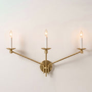 Vesper Brass Candlestick Sconce