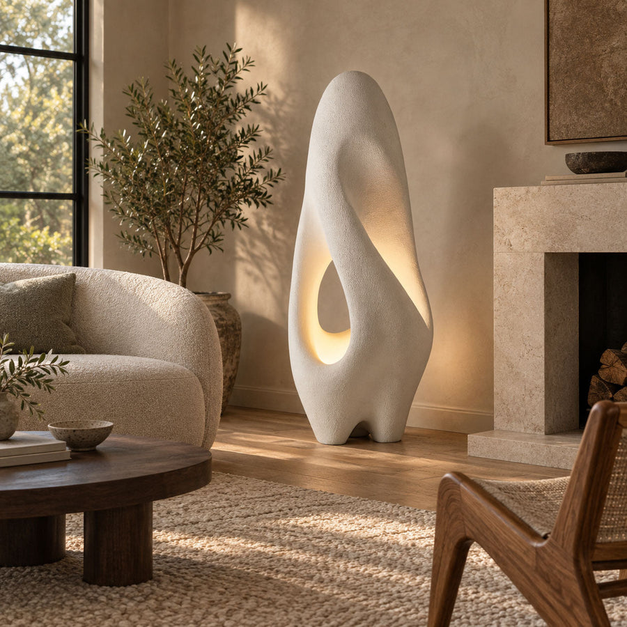 Wabi-Sabi White Floor Lamp