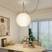 Kozo Paper Globe Swag Pendant (white plug wire)